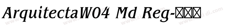 ArquitectaW04 Md Reg字体转换